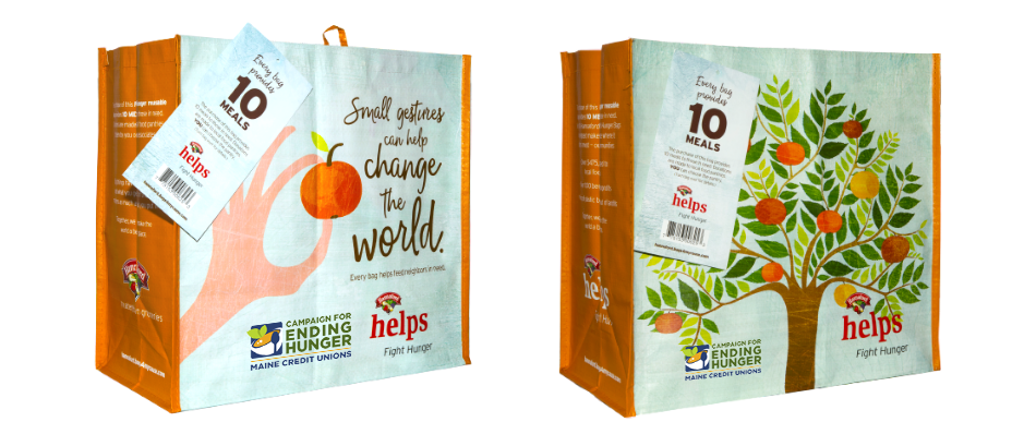 Image of two Hannaford Reusable Bags